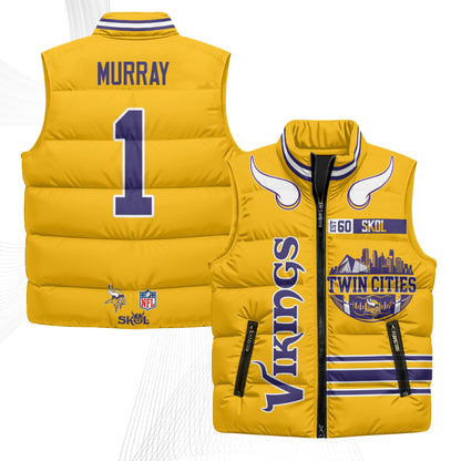 MIN Twin City Puffer Vest - Printed