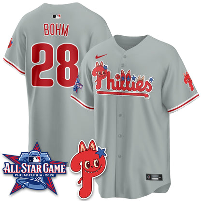 Philadelphia Phillies Fanged Rabbit Doll  Vapor Limited Jersey - Stitched