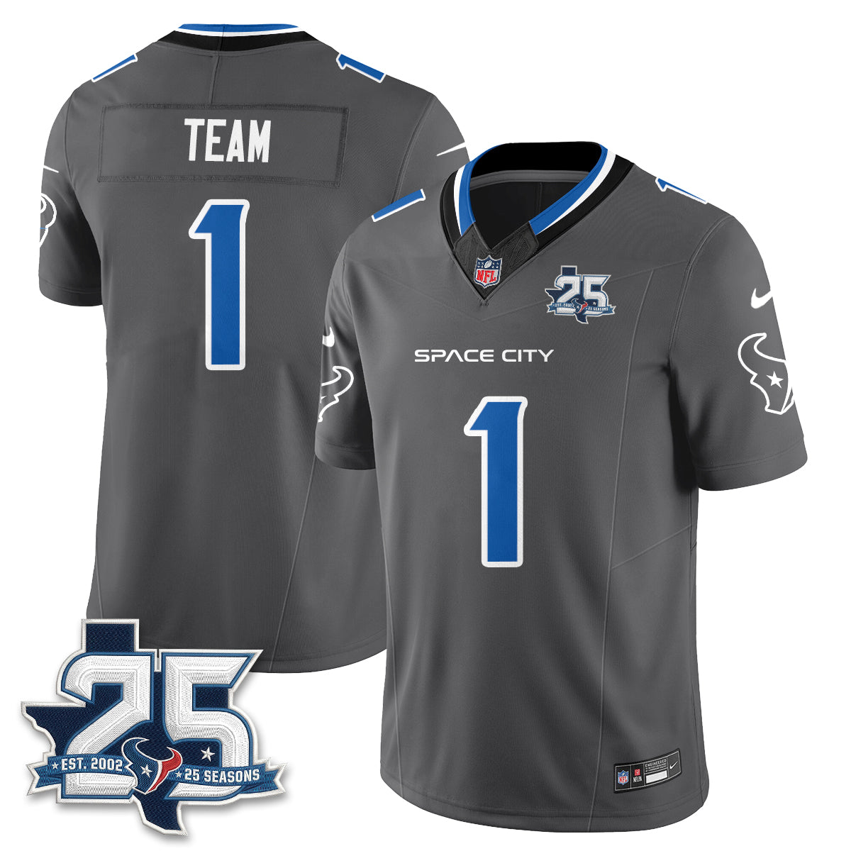 Houston Texans Fan Gear Edition Vapor Jersey (2) - Stitched