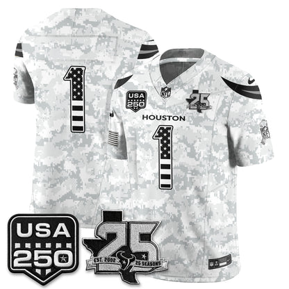 HOU 2026 Salute to Service Edition Vapor Jersey - Stitched