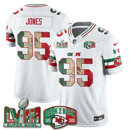 Kansas City Chiefs Mexico Edition Vapor Jersey - Stitched