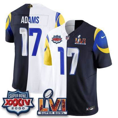 LAR Rivalries Split Vapor Jersey - Stitched