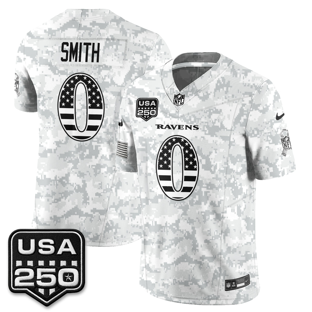 Baltimore Ravens 2026 Salute to Service Vapor Jersey - Stitched