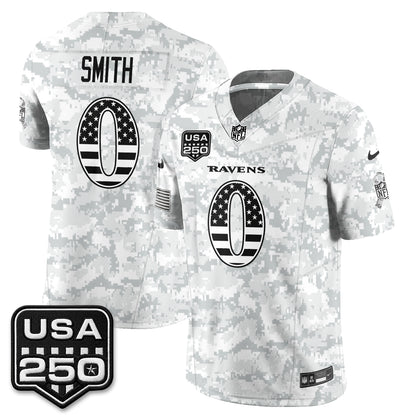 Baltimore Ravens 2026 Salute to Service Vapor Jersey - Stitched