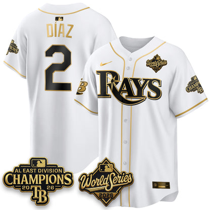 TB 2026 AL Champions Gold Edition Vapor Jersey - Stitched