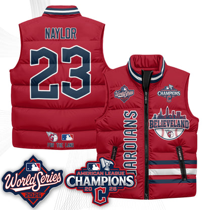 CLE 2026 AL Champions Puffer Vest - Printed