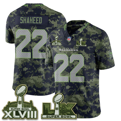 Seattle Seahawks 2026 Salute to Service Edition Vapor Jersey V2- Stitched