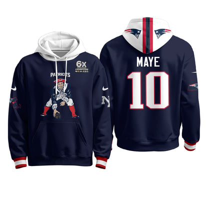 New England Patriots Minuteman Edition Hoodie - Stitched