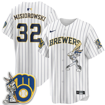 Milwaukee Brewers Bunny Edition Vapor Jersey - Stitched N1