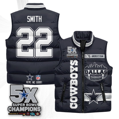 DAL "America's Team" Puffer Vest - Printed