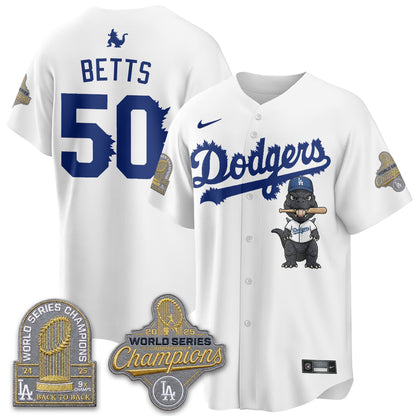 Los Angeles Dodgers x Godzilla Vapor Jersey- Stitched