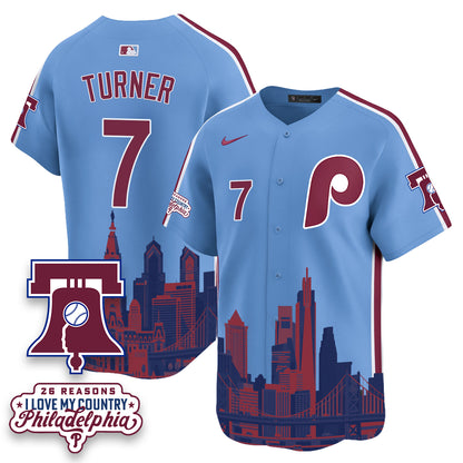 Philadelphia Phillies "26 Reasons I Love My Country" Edition Vapor Jersey - Stitched