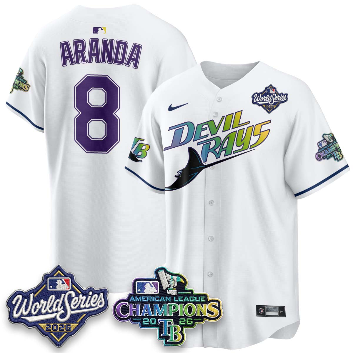 TB 2026 AL Champions Vapor Jersey - Stitched