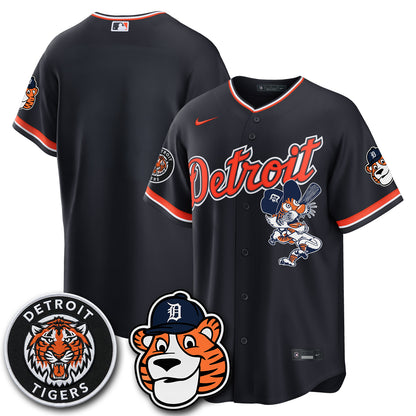 Detroit Tigers Paws Edition Vapor Limited Jersey - Stitched