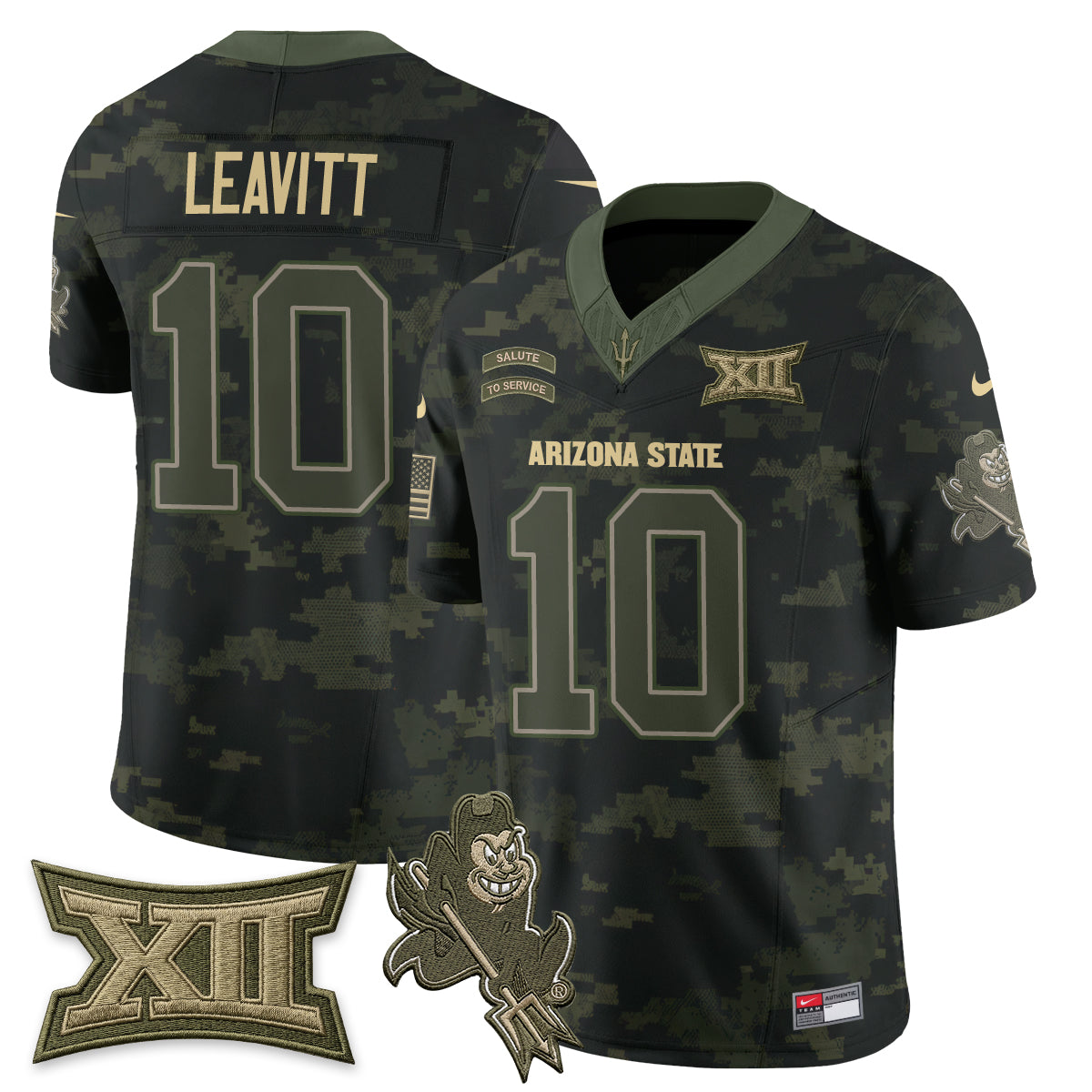 Arizona State Sun Devils 2026 Salute to Service Vapor Jersey - Stitched