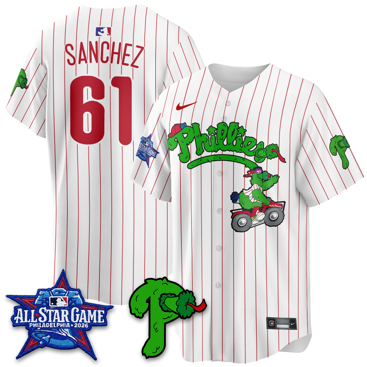 Philadelphia Phillies Phanatic Vapor Limited Jersey V2- Stitched