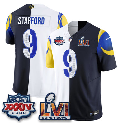 LAR Rivalries Split Vapor Jersey - Stitched