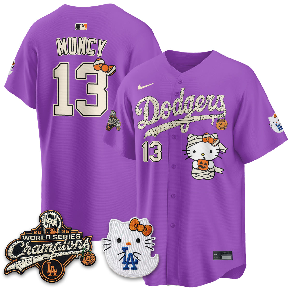 Los Angeles Dodgers Halloween 2026 Vapor Jersey V2- Stitched