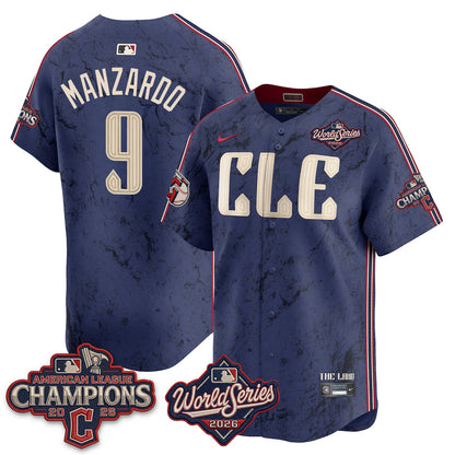 CLE 2026 AL Champions Vapor Jersey - Stitched