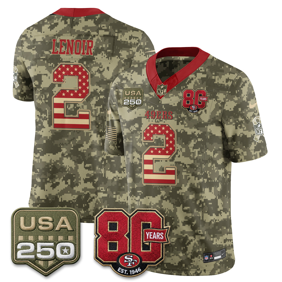 SF 2026 Salute to Service Edition Vapor Jersey - Stitched