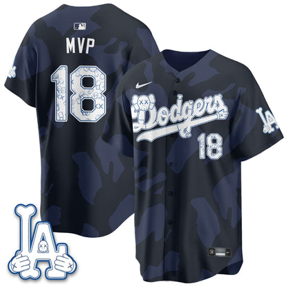 Los Angeles Dodgers x KAWS Edition Vapor Jersey V2- Stitched