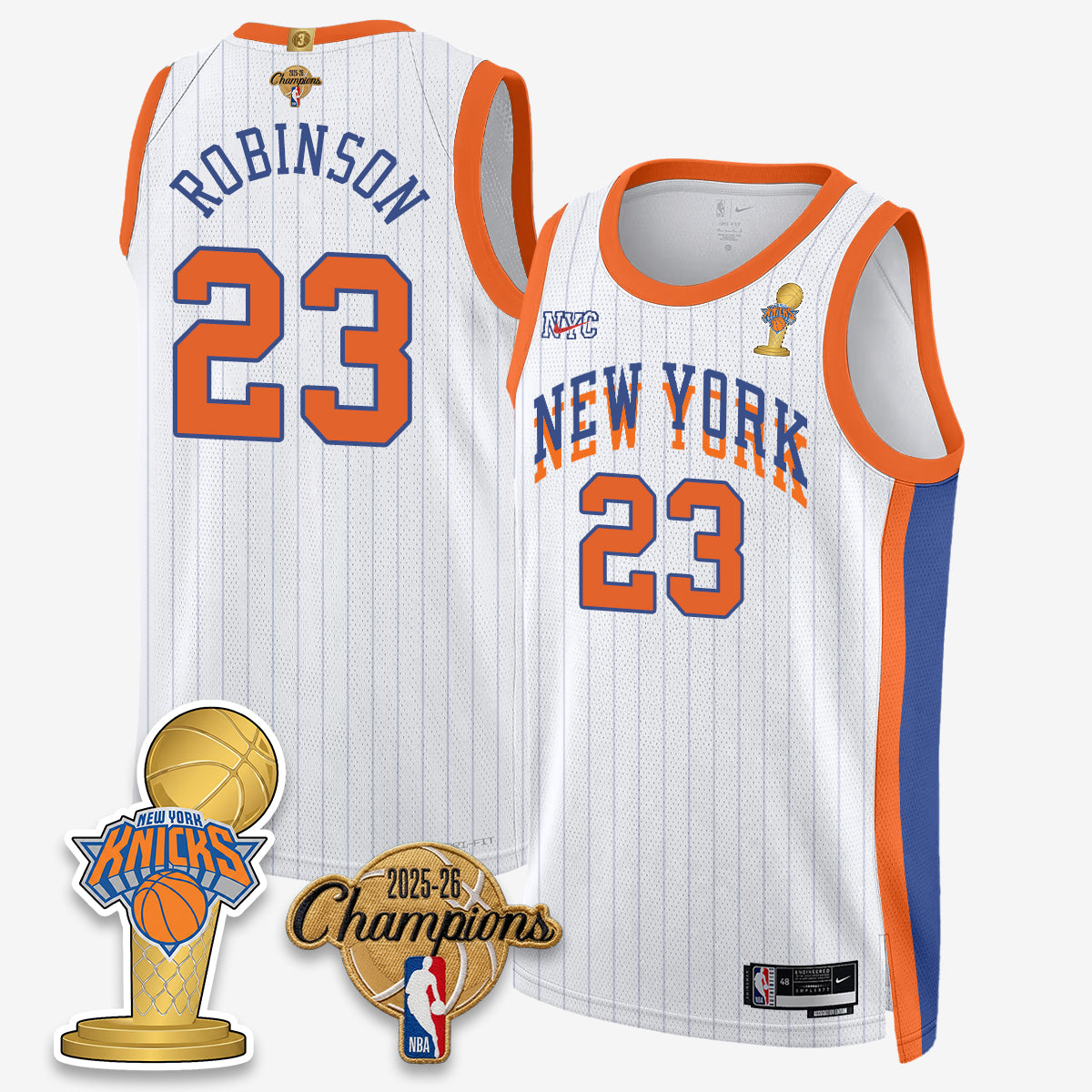 NYK 2026 NBA Champions Gold Edition Vapor Jersey - Stitched n3