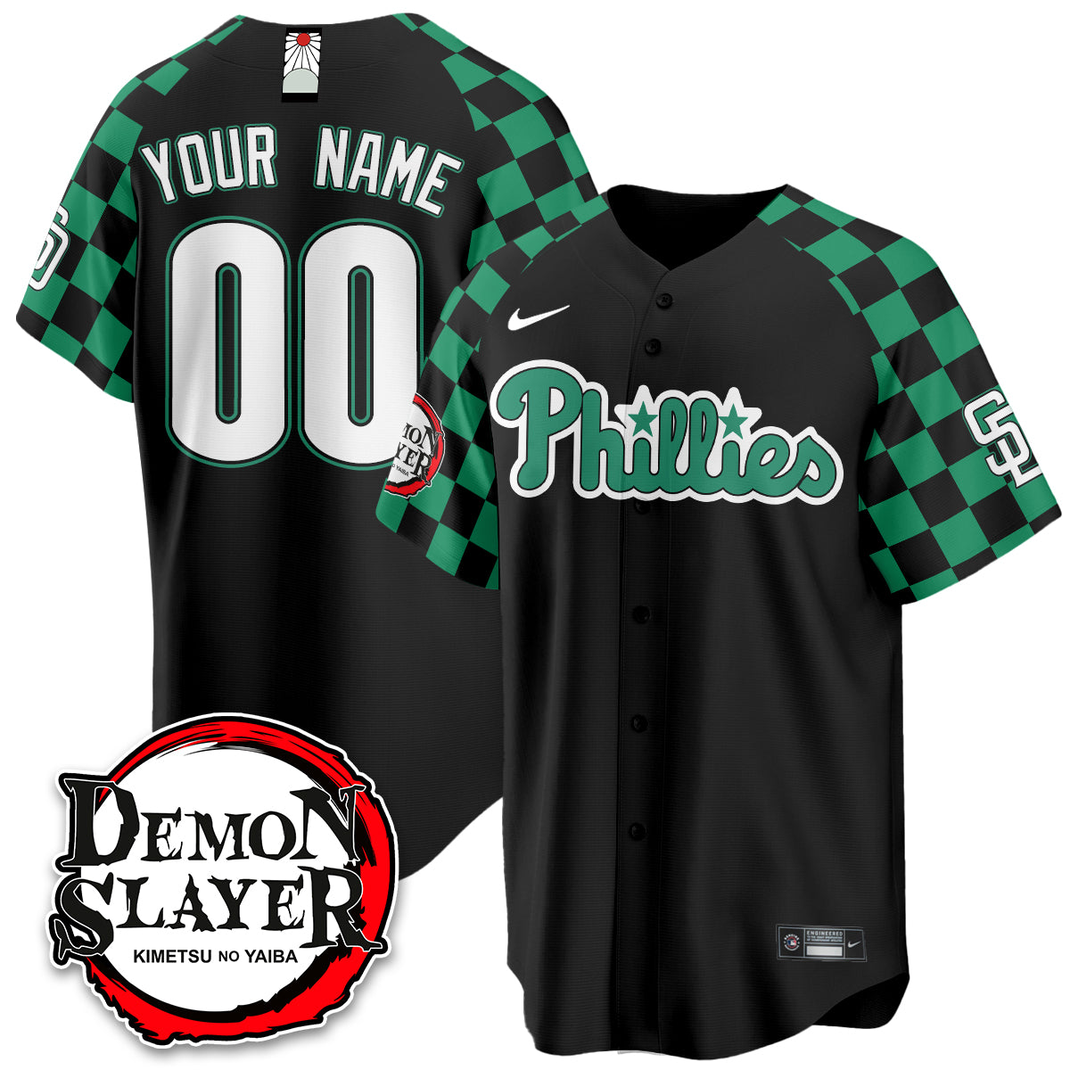 Philadelphia Phillies Demon Slayer Vapor Limited Custom Jersey - Stitched