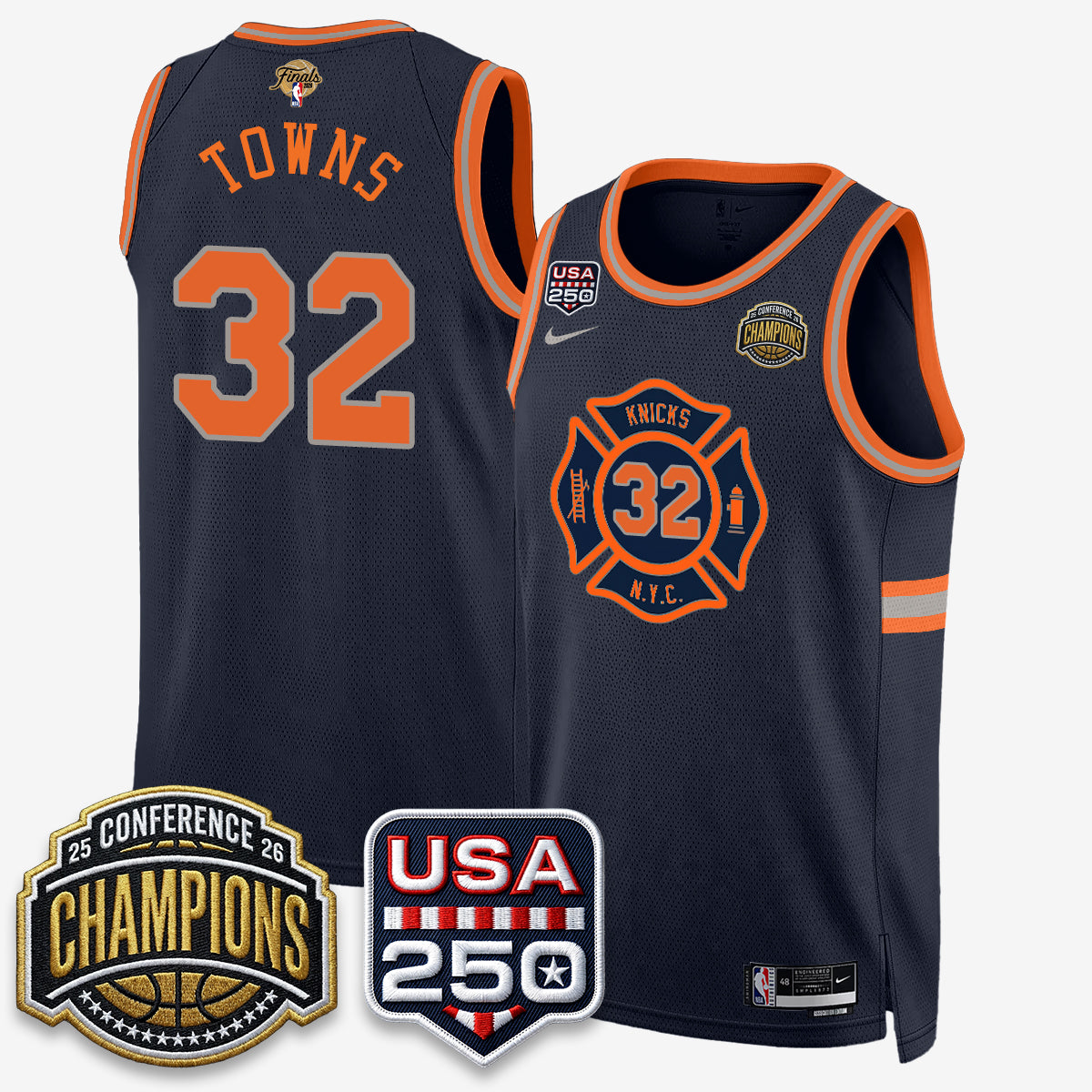 NYK 2026 NBA Eastern Conference Champions City Edition Jersey - Stitched