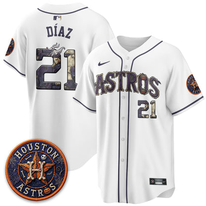 Houston Astros Nightmare Vapor Limited Jersey - Stitched