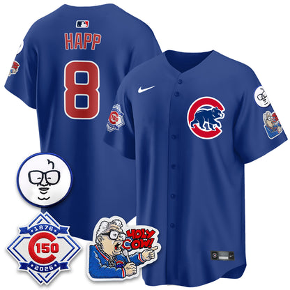 CHC 150th Anniversary Harry Caray Holy Cow Vapor Premier Limited Jersey - All Stitched V2