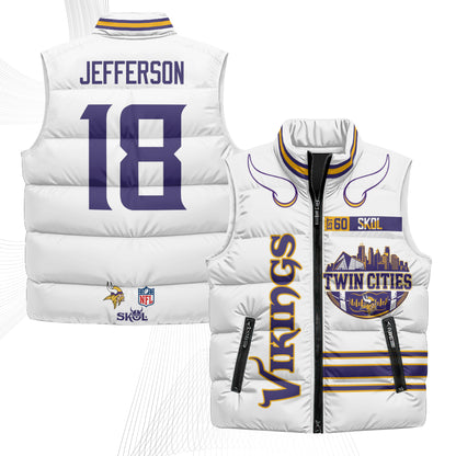 MIN Twin City Puffer Vest - Printed