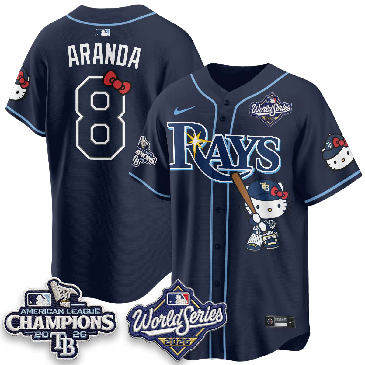 TB 2026 AL Champions x Meow KT Vapor Jersey - Stitched