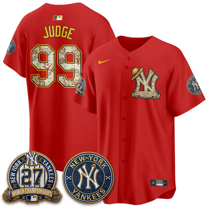 New York Yankees x OP Japanese Cartoon Limited Jersey -  Stitched