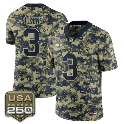 DAL 2026 Salute to Service Edition Vapor Jersey - Stitched