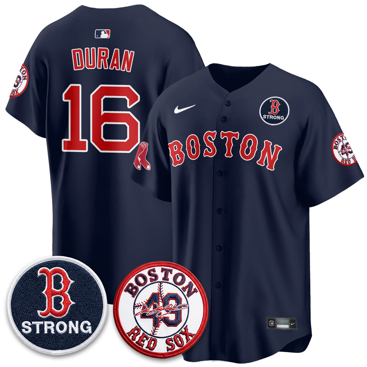 BOS Tim Wakefield Memorial Patch Vaper Premier Limited Jersey - All Stitched V2