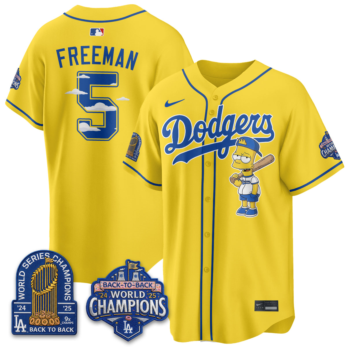 Los Angeles Dodgers x The Yellow Family Edition Vapor Jersey - Printed