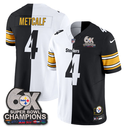 Pittsburgh Steelers 6x SBowl Split Edition Vapor Jersey - Stitched