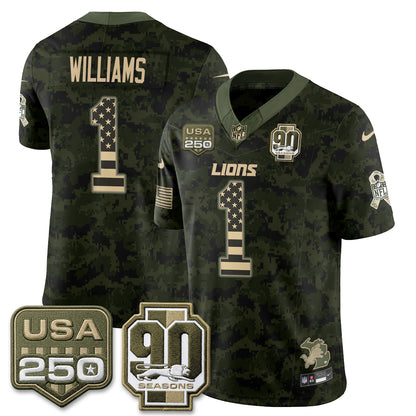 DET 2026 Salute to Service Vapor Jersey - Stitched
