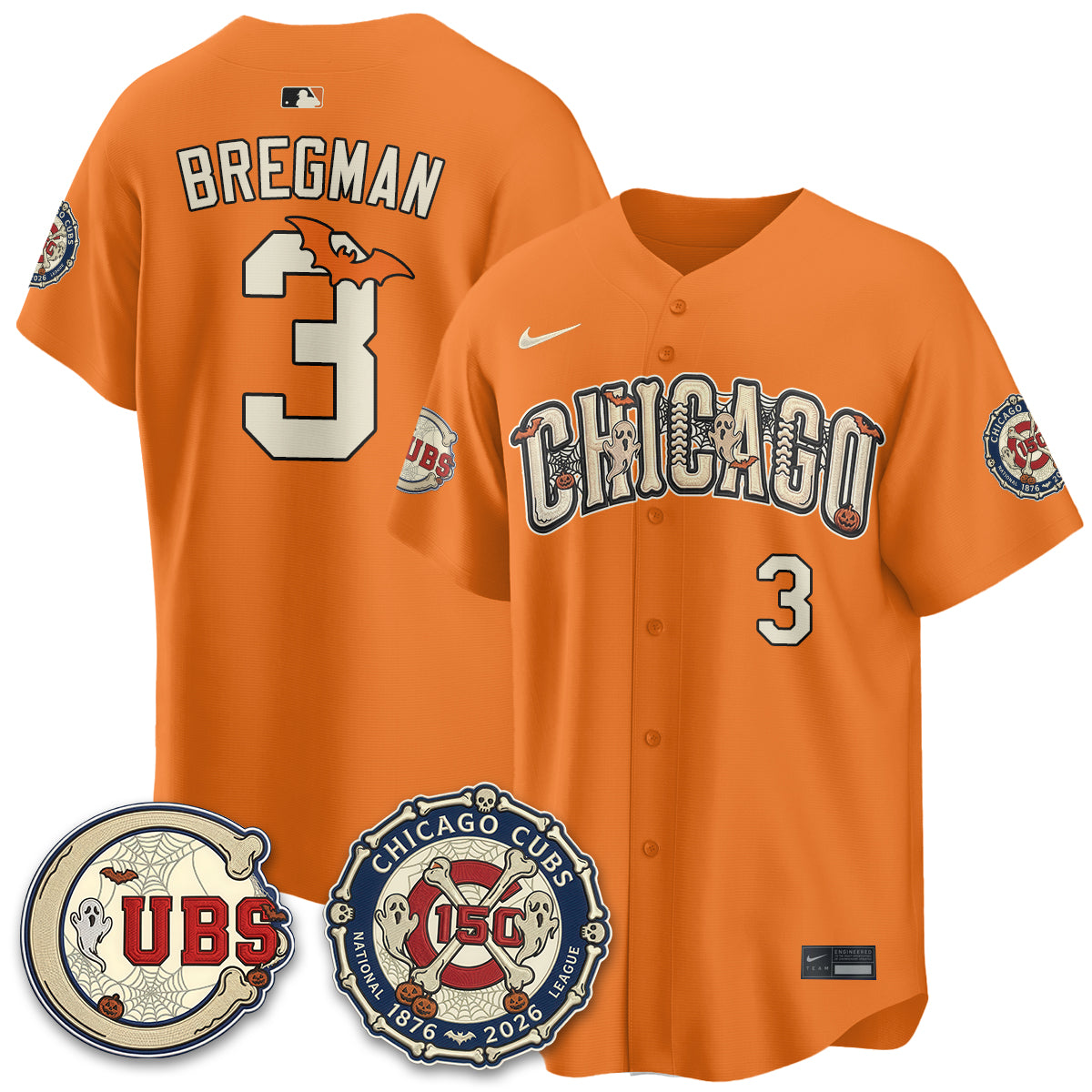 Chicago Cubs Halloween 2026 Vapor Limited Jersey - Stitched