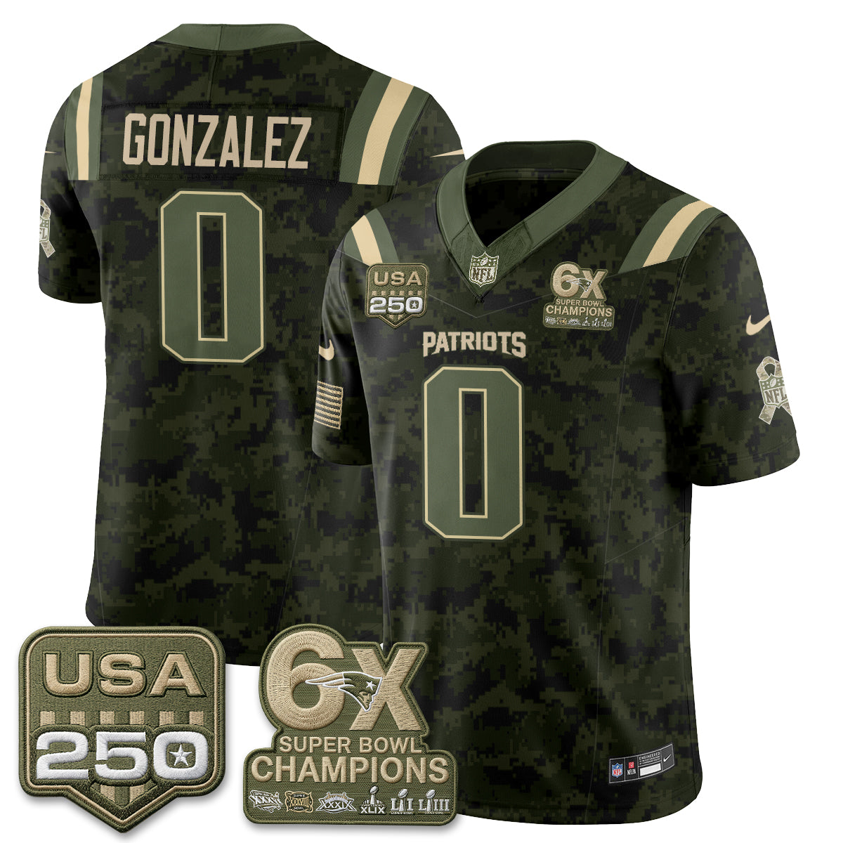 NE 2026 Salute to Service Edition Vapor Jersey - Stitched