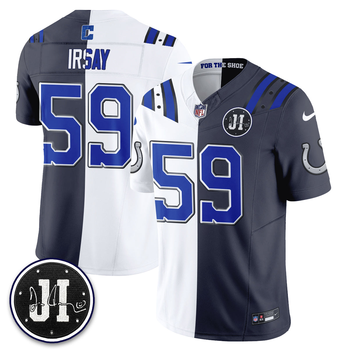 Indianapolis Colts 2026 Rivalries Split Vapor Jersey - Stitched