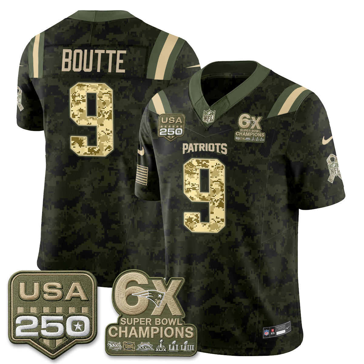 NE 2026 Salute to Service Edition Vapor Jersey - Stitched