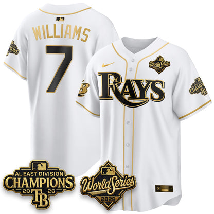 TB 2026 AL Champions Gold Edition Vapor Jersey - Stitched