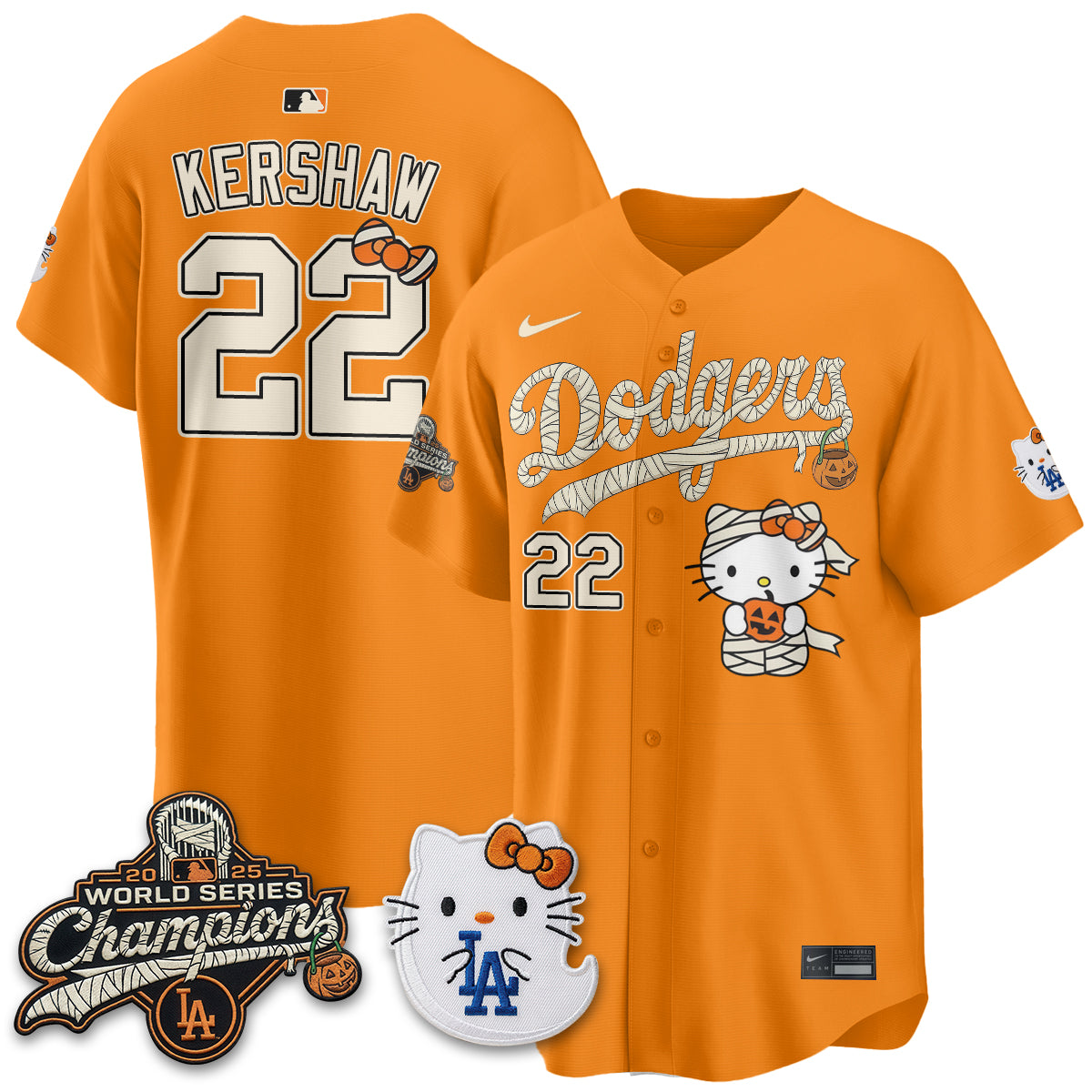 Los Angeles Dodgers Halloween 2026 Vapor Jersey V2- Stitched