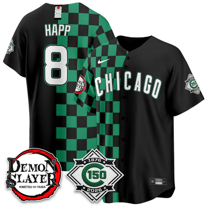 Chicago Cubs Demon Slayer Vapor Limited Jersey - Stitched