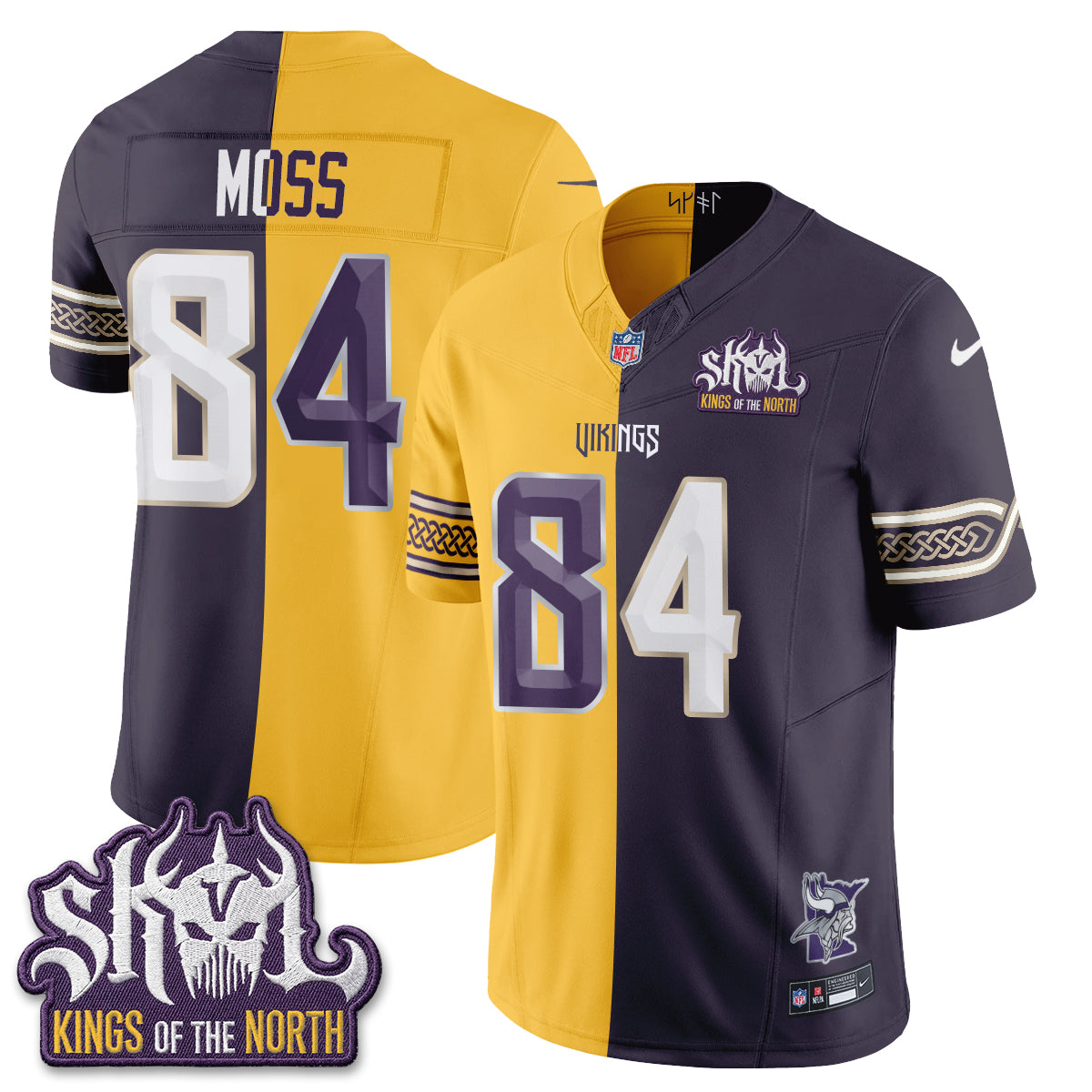 Minnesota Vikings 2026 Rivalries Split V2 Vapor Jersey - Stitched