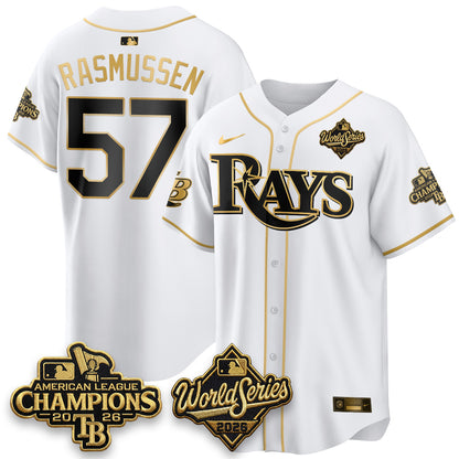 TB 2026 AL Champions Gold Edition Vapor Jersey - Stitched