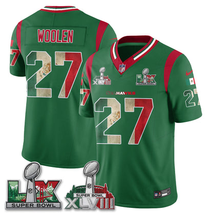 Seattle Seahawks Mexico Edition Vapor Jersey V1- Stitch