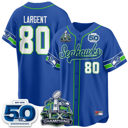 SEA SB LX Champs Vapor Baseball Jersey - Stitch