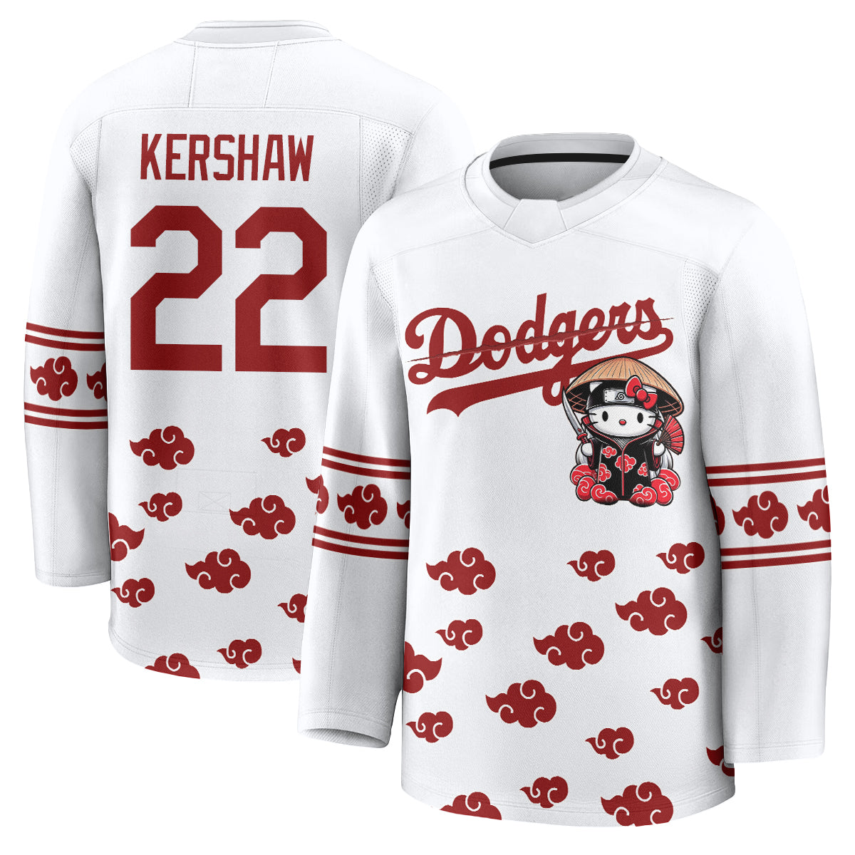 Los Angeles Dodgers Akatsuki Edition Vapor Hockey Jersey - Stitched